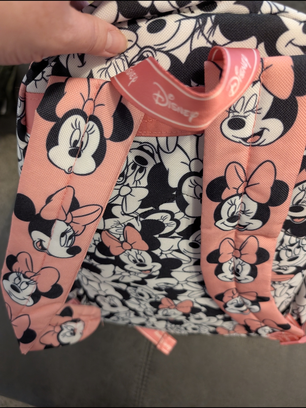 Disney Minnie Mouse Black, White & Pink Character Backpack - Picture 5 of 5